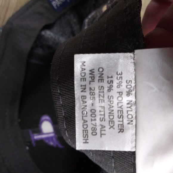 Pilot Bank Hat Gray Purple Logo Adjustable Baseball Cap - Picture 11 of 11